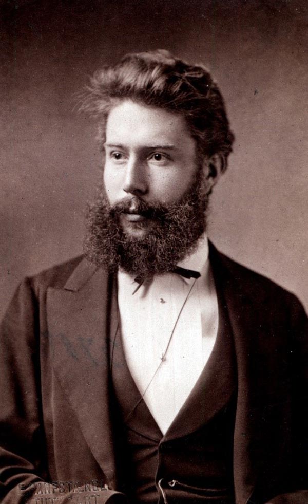 Portrait von Wilhelm Conrad Röntgen aus dem Jar 1879.